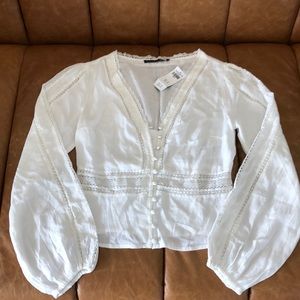Abercrombie & Fitch White Blouse